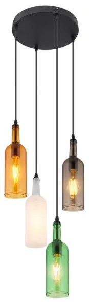 Globo 28048-4H - Csillár zsinóron LEVITO 4xE27/8W/230V