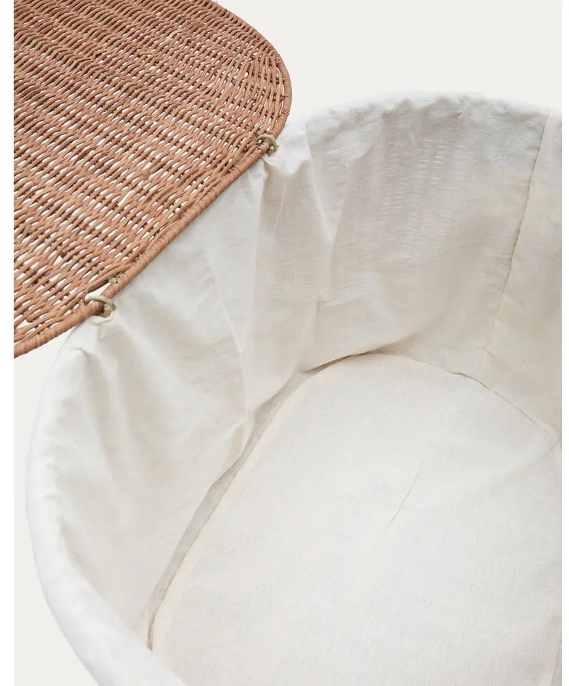 Rattan tárolókosár szett 2 db-os 50x36x32 cm Indali – Kave Home