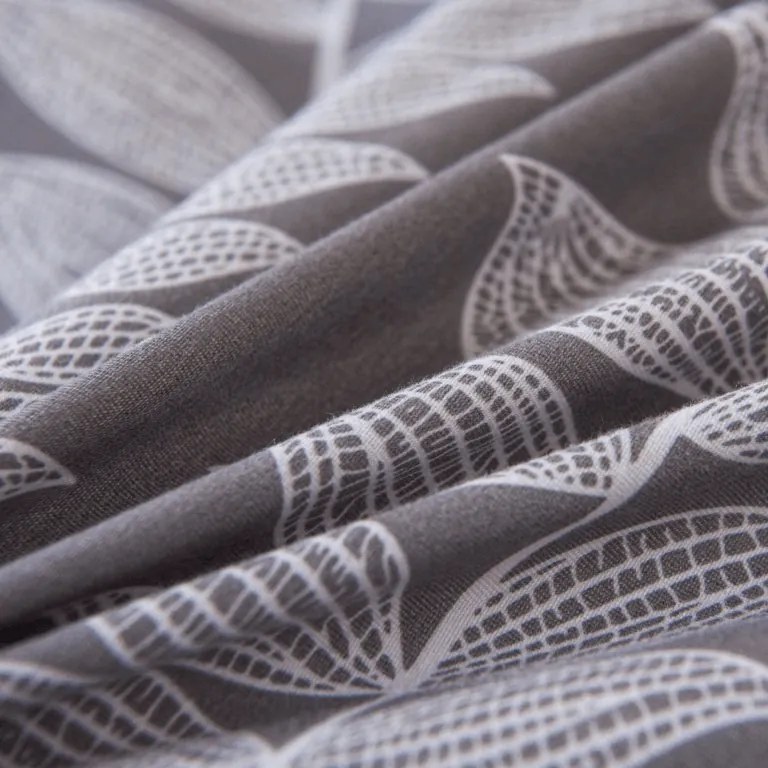 Mikroszálas flanel ágyneműhuzat KAVOLO szürke Ágyneműhuzat mérete: 2 db 70 x 90 cm | 200 x 220 cm