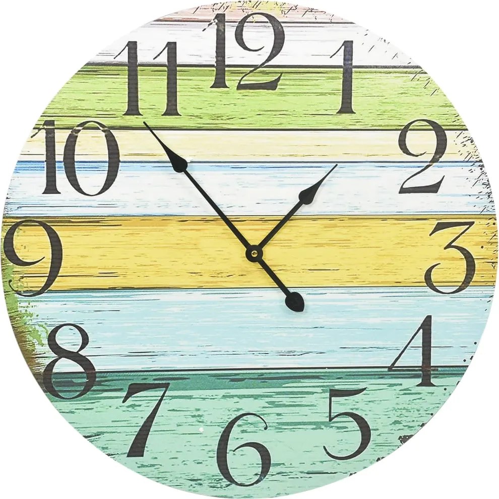 vidaXL többszínű MDF falióra 60 cm