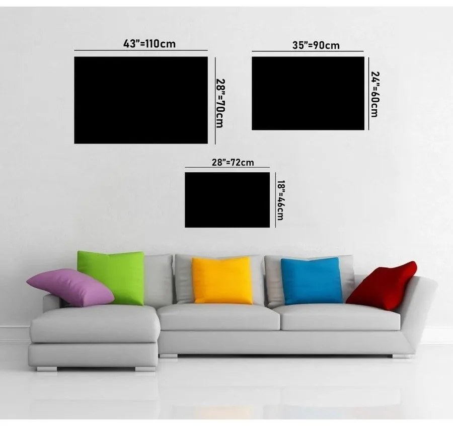 Edzett üveg falikép dekoráció, 0464 - 72 x 46