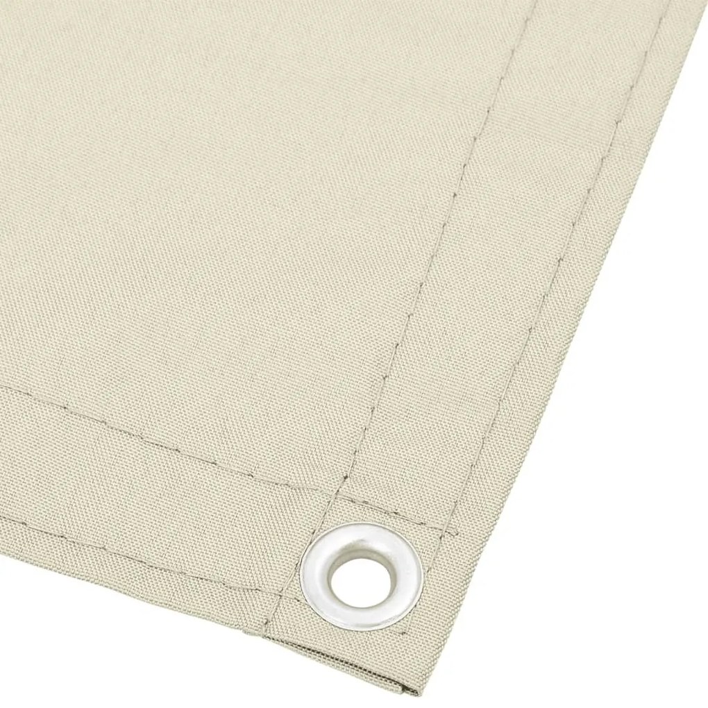krémszínű erkélyparaván 100% oxford poliészter 75 x 700 cm