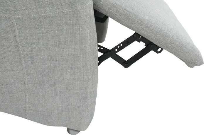 Állítható fotel, szürke szövet, FOREST