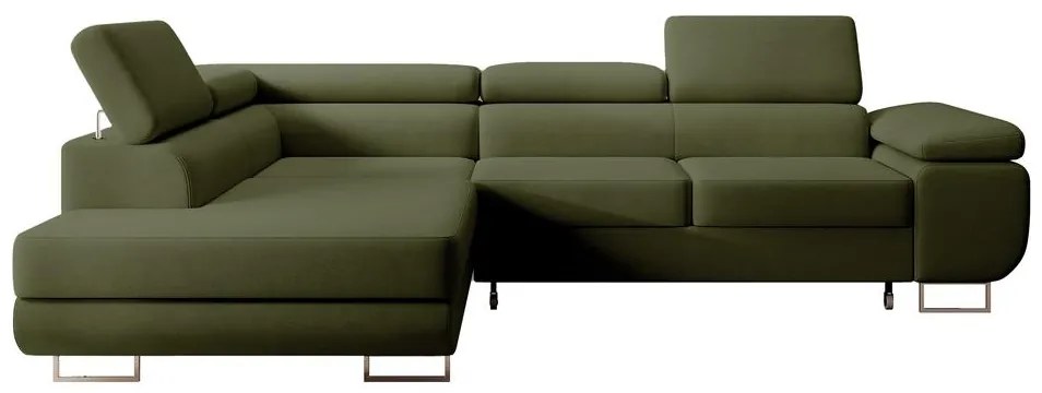 Sarokkanapé Stiletto (B) (zöld + ezüst). 1099714