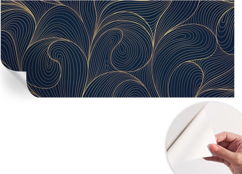 Dekoratív öntapadós fotótapéta Hálószobába Hullámos motívum 250x104 cm