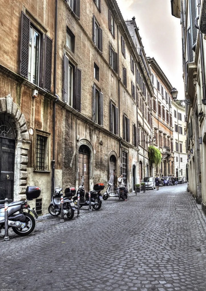 Poszter 29,7x42cm Régi épületek Rómában, Assaf Frank