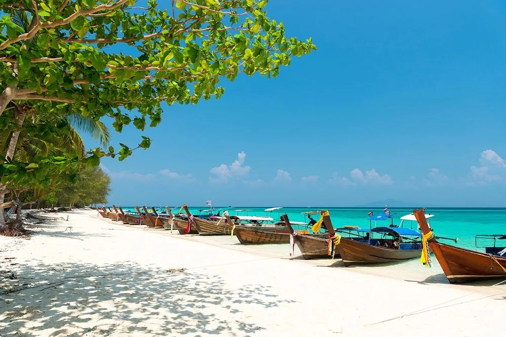 Fotótapéta   fehér homokos strand a Bamboo szigeten