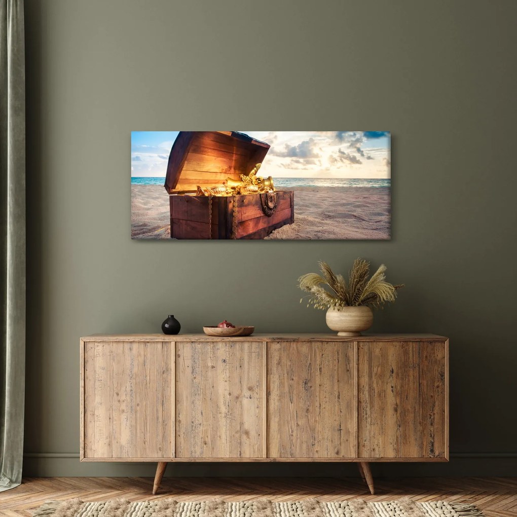 Kép - kincs a tengerpart (120x50 cm)