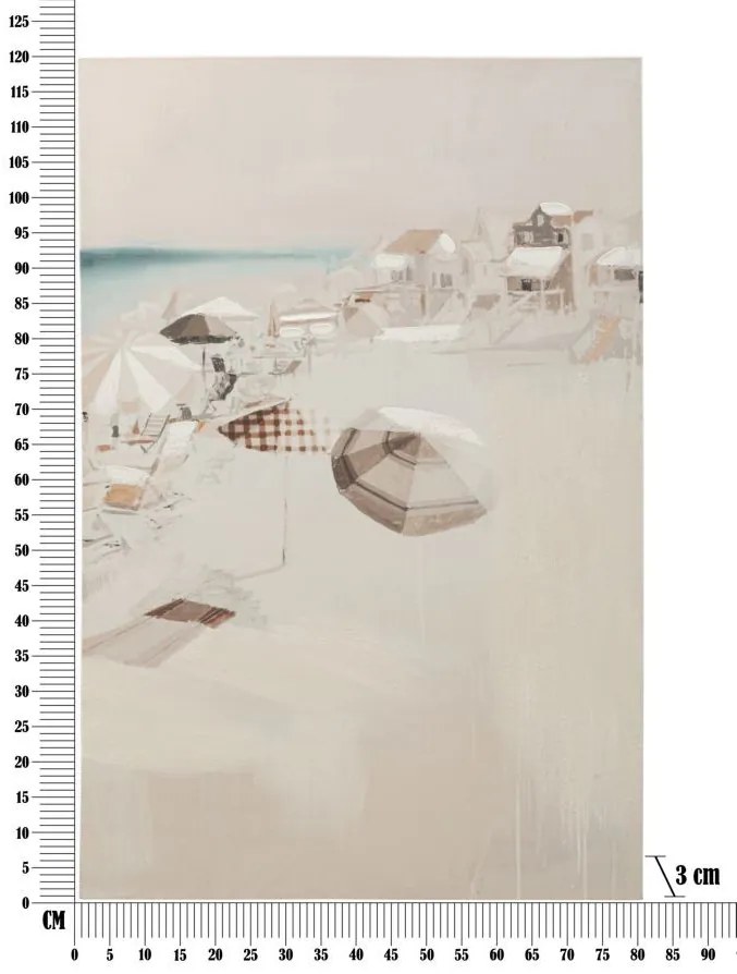 Falfestmény strand -b- 80x3x120cm