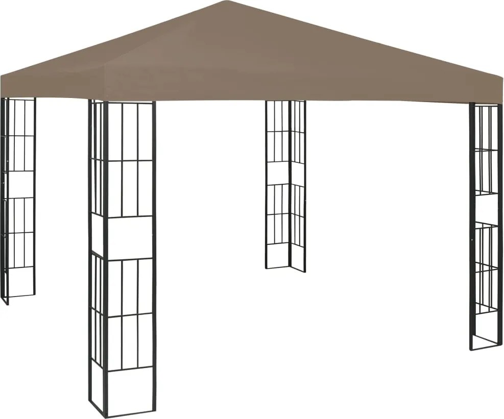 vidaXL tópszínű pavilon 3 x 3 m