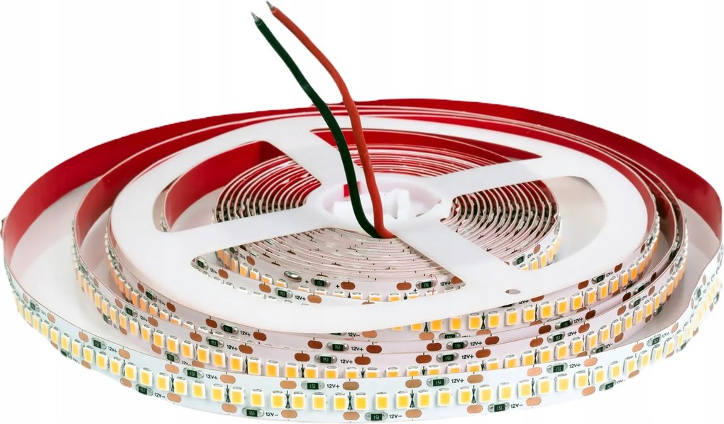 Extra Erős Led szalag 2835 240D/m 24W/m 24V DC meleg fehér 1m