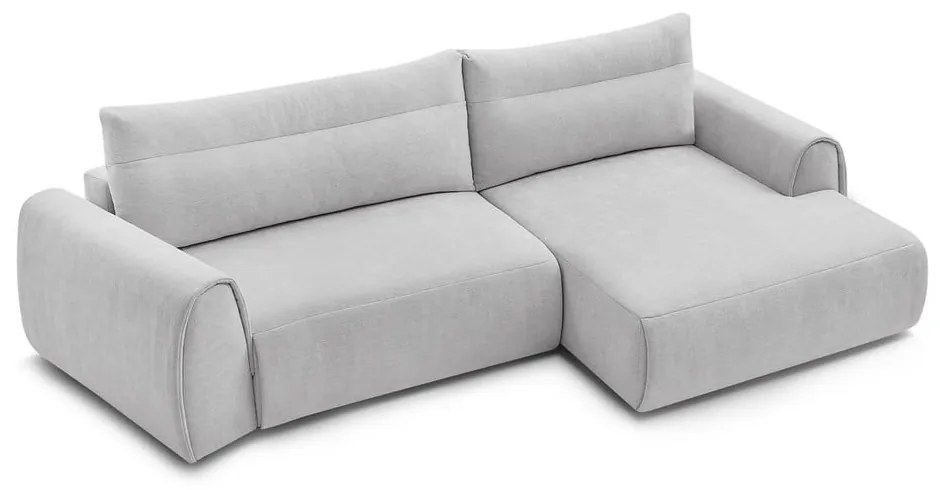 Világosszürke sarokkanapé Aden – Bobochic Paris