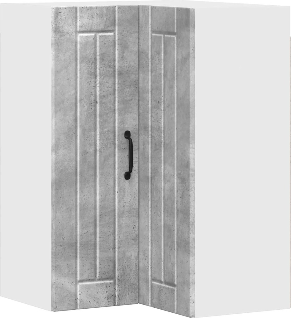 vidaXL Konyhaszekrény Beton Szürke 57 x 57 x 80 cm Faanyag