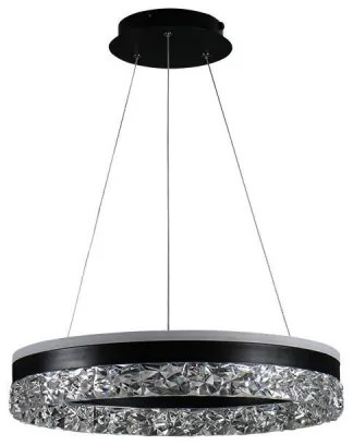 LED dimmelhető csillár zsinóron LED/80W/230V 3000-6500K fekete + távirányítás