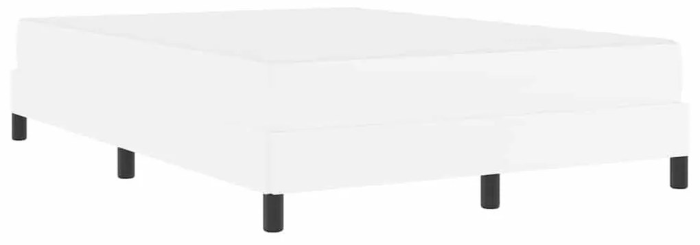 Ágy matracmal Tiszta fehér 140 x 190 cm Műbőr