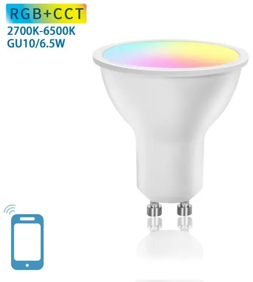 SMART WIFI-S LED IZZÓ 6,5W/GU10/RGB/2700K-6500K