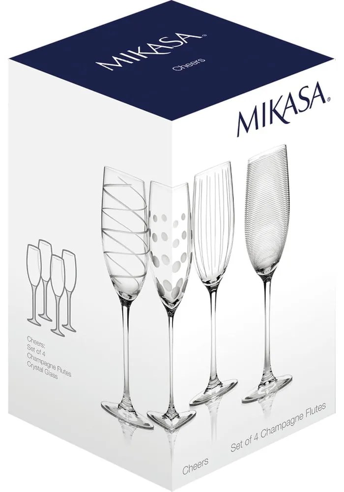 Cheers 4 db-os pezsgőspohár készlet, 250 ml - Mikasa