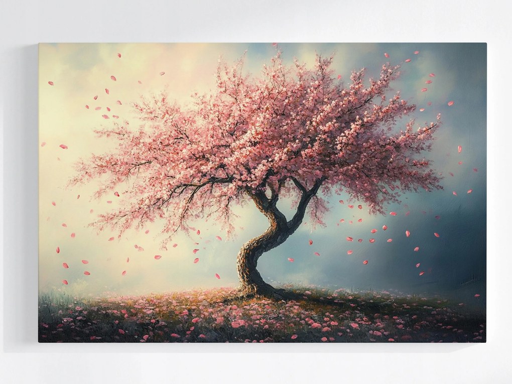 Poszter Természet Fa Virágok Cseresznye Tavasz 120x80