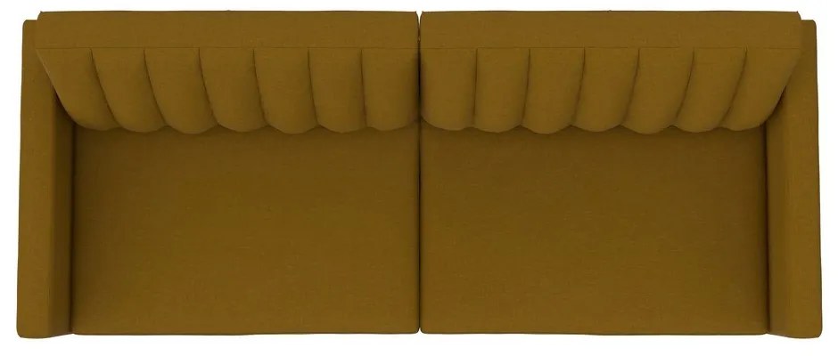 Sárga kinyitható kanapé 86 cm Celine – Støraa