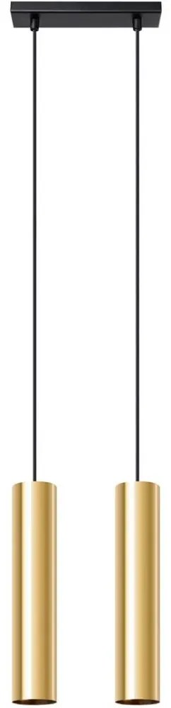 Sollux SL.1241 - Csillár zsinóron LAGOS 2xGU10/10W/230V arany