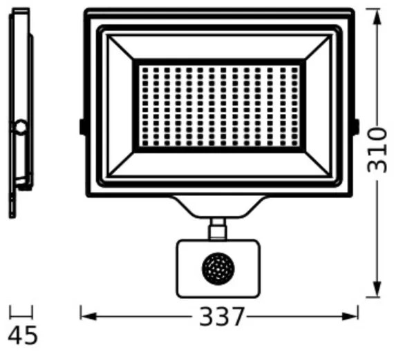 Ledvance - LED kültéri reflektor érzékelővel FLOODLIGHT LED/150W/230V IP44