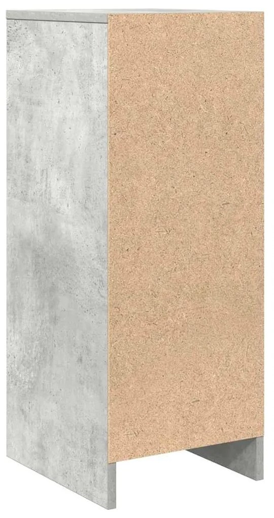 betonszürke szerelt fa tálalószekrény 29,5x34x76 cm