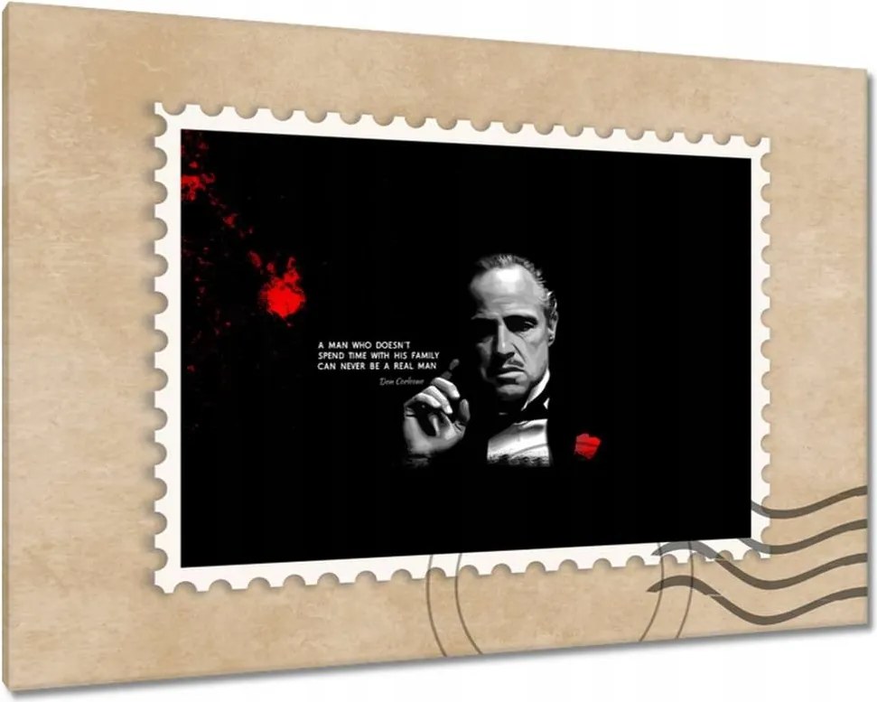 Vászonkép 60x40 Keresztapa Idézet