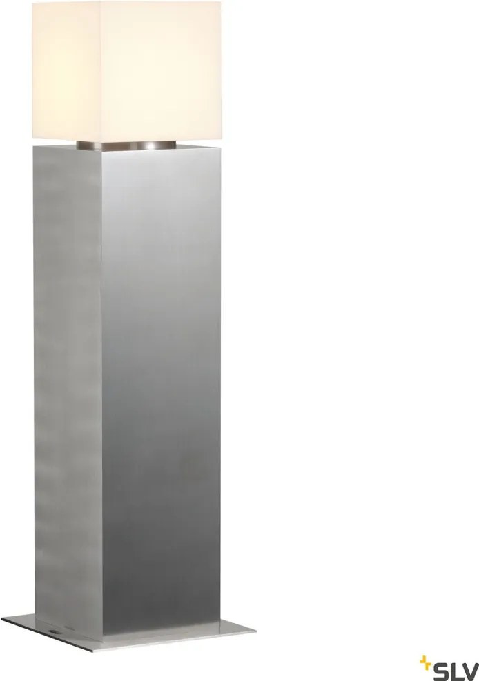 SLV 1000345 SQUARE Modern Kültéri Állólámpa Rozsdamentes Acél E27 IP44