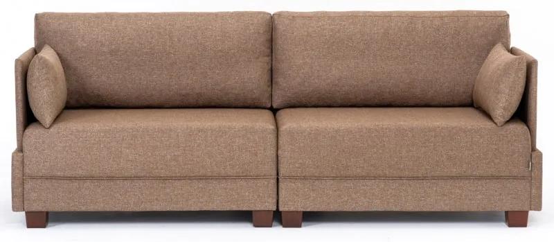 Fly Sofa barna háromszemélyes kanapé