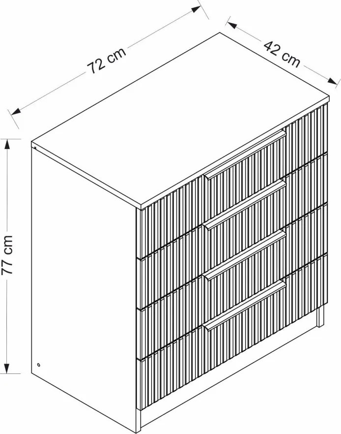 Kale komód, 72 cm – TR506MNR1521