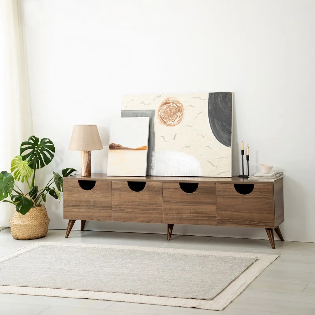 Four TV-állvány, dió, 180 cm