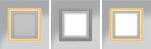 Ecolite DUO-S12W - LED Beápíthető lámpa DUO LED/12W/230V + LED/4W