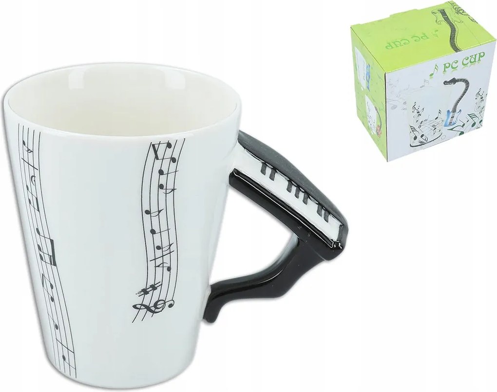 Zenés bögre- Zongora 350ml Ajándék