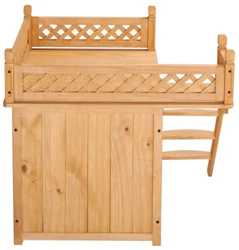 Cadoca® Macskaház erkéllyel 53x54x64 cm