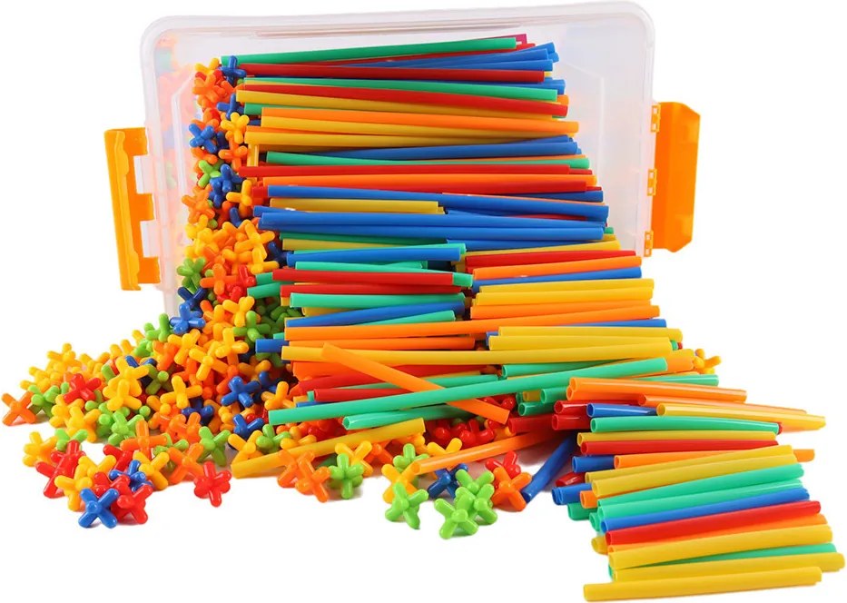 Kreatív építőpálca készlet 1200 db