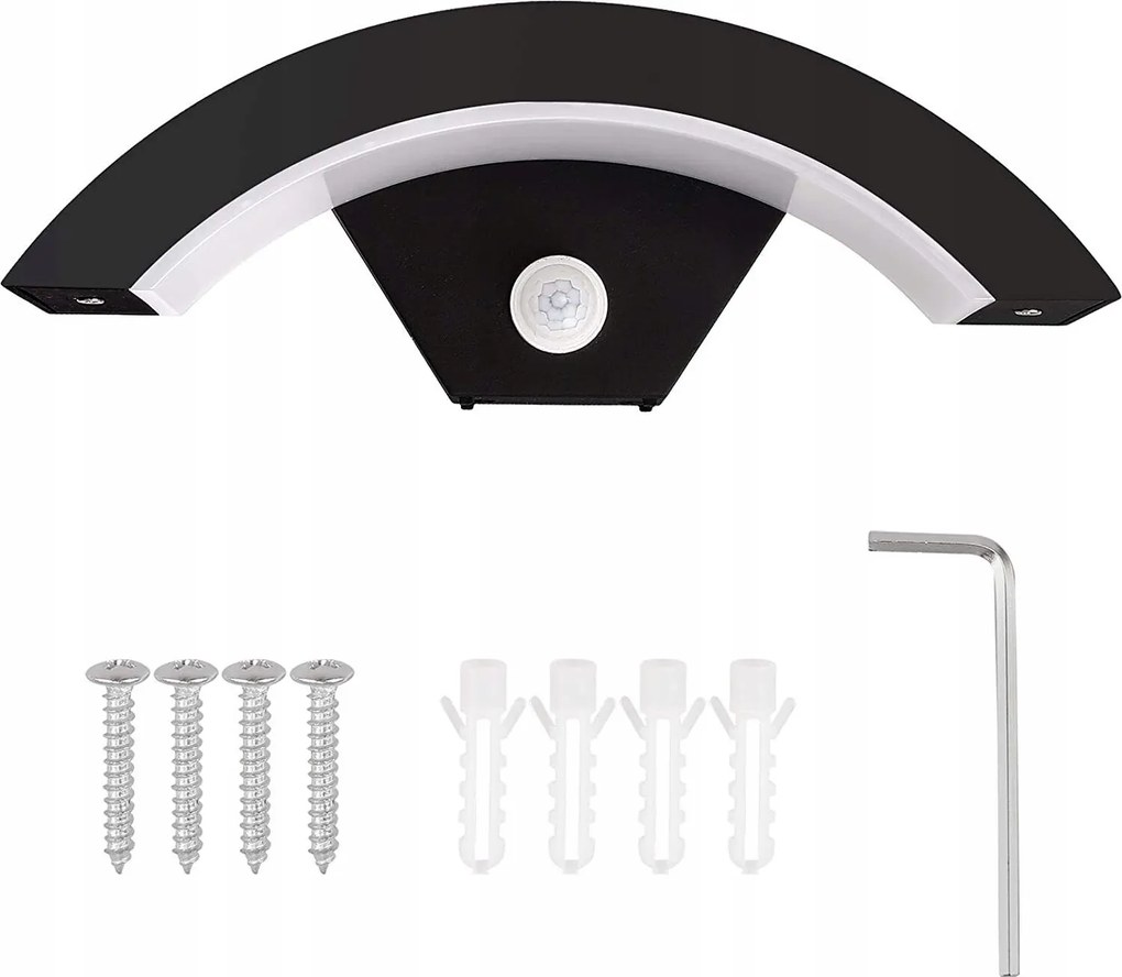 Kültéri fali lámpa Led kerti homlokzati lámpa IP65Mozgásérzékelő 18W