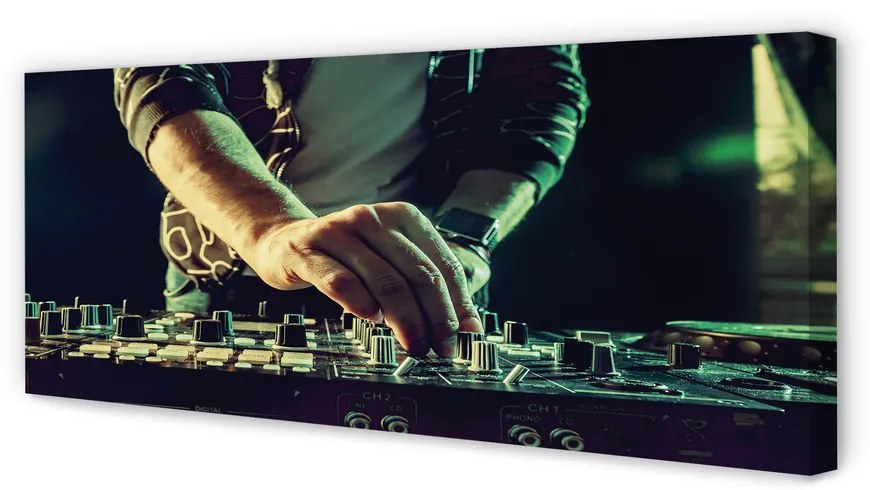 Canvas képek Konzol DJ fejhallgató 140x70 cm