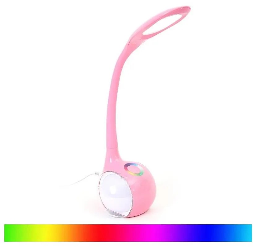 Platinet LED RGB Szabályozható asztali lámpa LED/7W/230V rózsaszín PDL20P