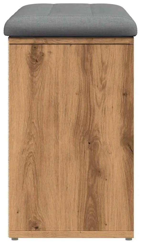 kézműves tölgy szerelt fa cipőtároló pad 82x32x50 cm