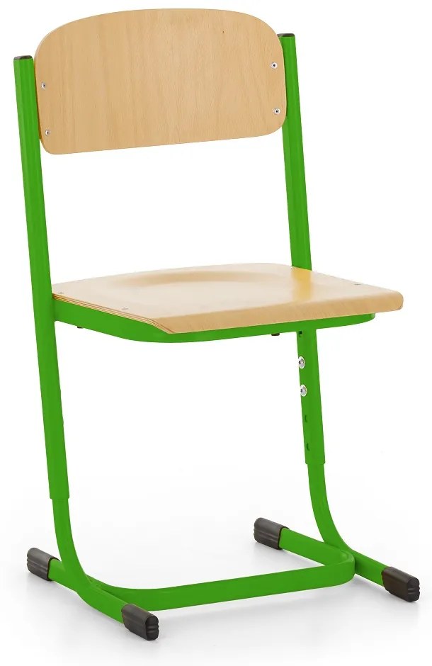 Denis iskolaszék, állítható - 3-5 méret, világoszöld - ral 6018