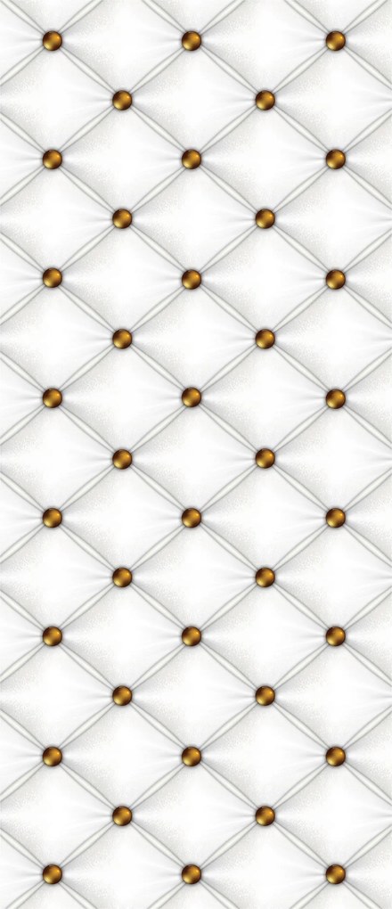 Flizelin fotótapéta Fehér steppelt arany luxus 91x211 +ragasztó