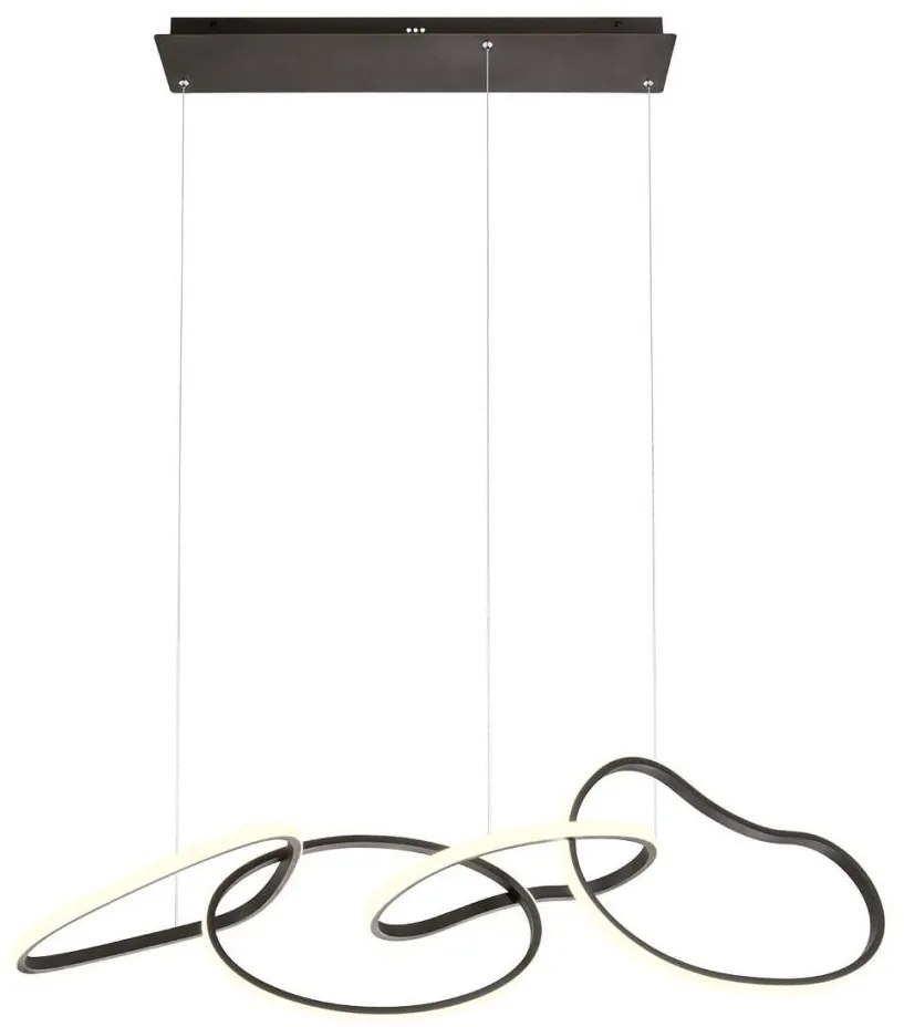 Redo 01-3390 - LED dimmelhető kábeles csillár BIAS LED/90W/230V fekete