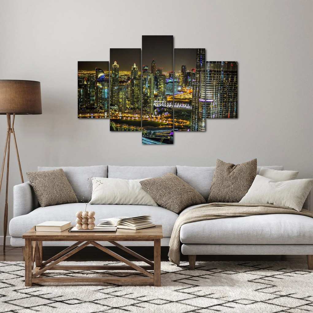 Éjszakai város képe (150x105 cm)