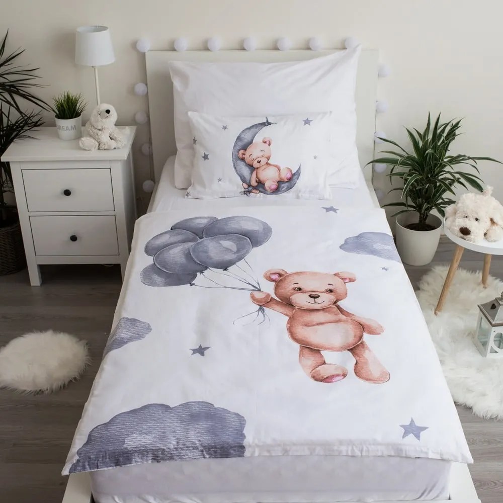 Pamut ágyneműhuzat babaágyhoz 100x135 cm Teddy Bear – Jerry Fabrics
