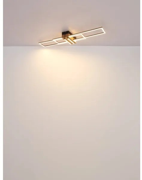 Globo 67208-40N - LED Mennyezeti lámpa DAKARI LED/40W/230V 3000K 25x100 cm fekete