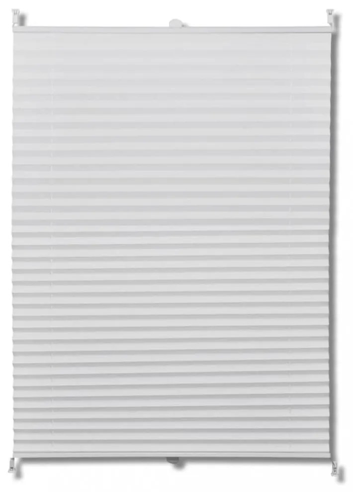 Plisse Roló 70 x 150 cm Fehér Redős Roló