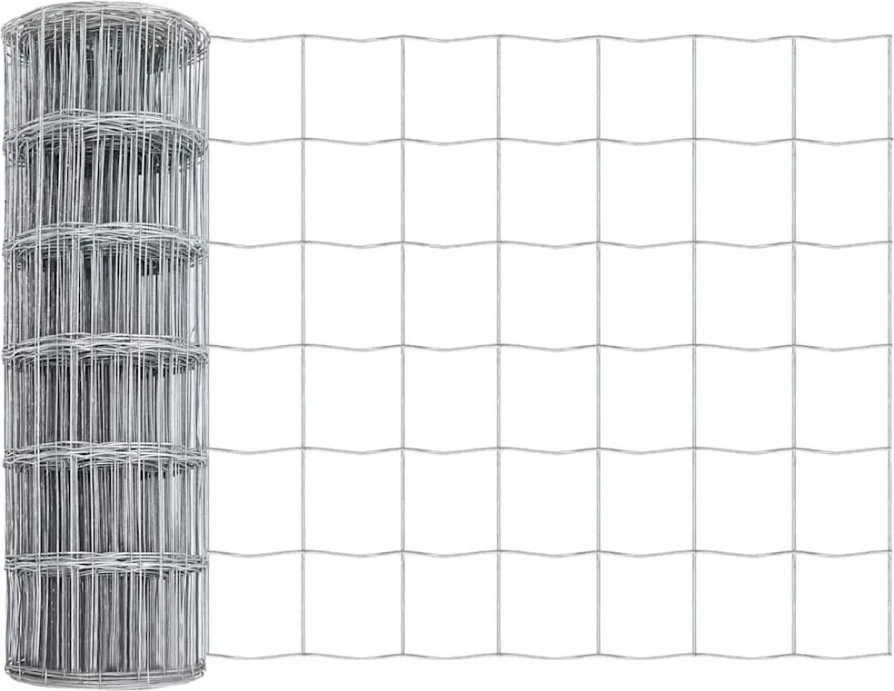 vidaXL Európai Kerítés 0,4 x 25 m PVC-bevonatú vas