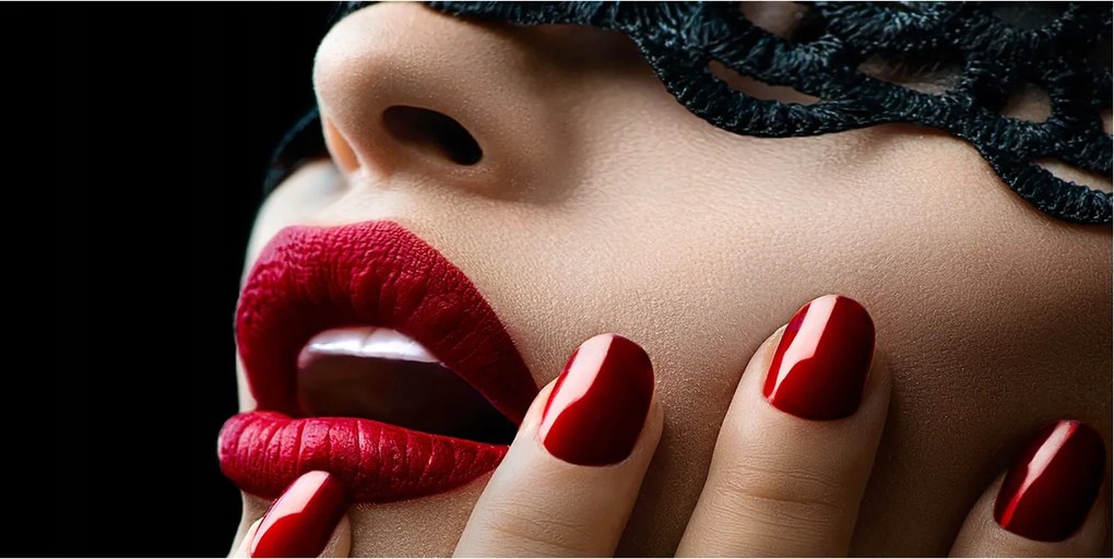 Fotótapéta üveg falra Csipke maszk 140x70