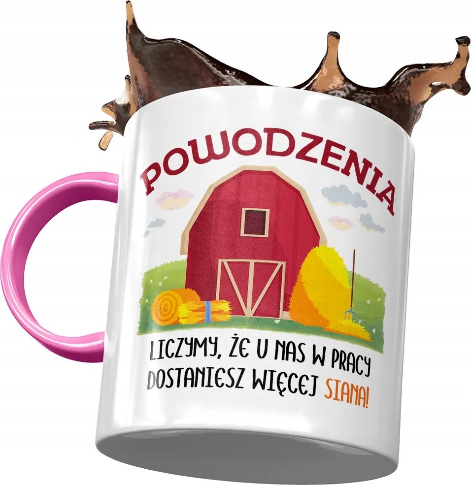 Rózsaszín üdvözlő bögre Munkahelyi üdvözlő bögre fényképes nyomtatással