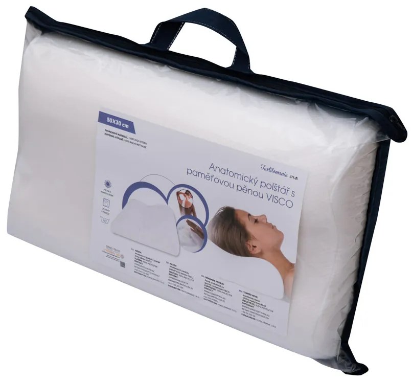 Anatómiai párna VISCO memóriahabbal 30 x 50 cm